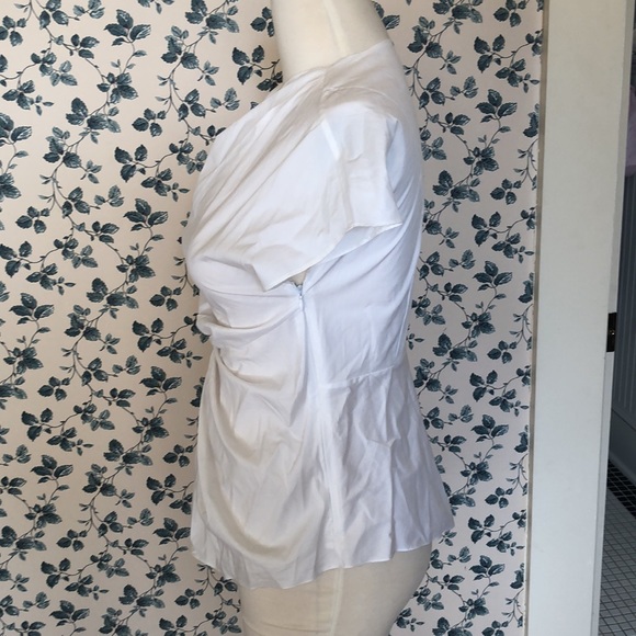 Catherine Malandrino asymmetric draped top Sz 6 - Picture 7 of 15